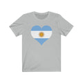 Argentina Heart Flag Premium Tee - Unisex