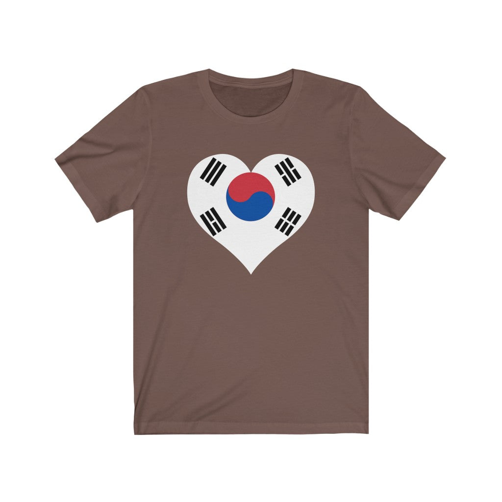 South Korea Heart Flag Premium Tee - Unisex