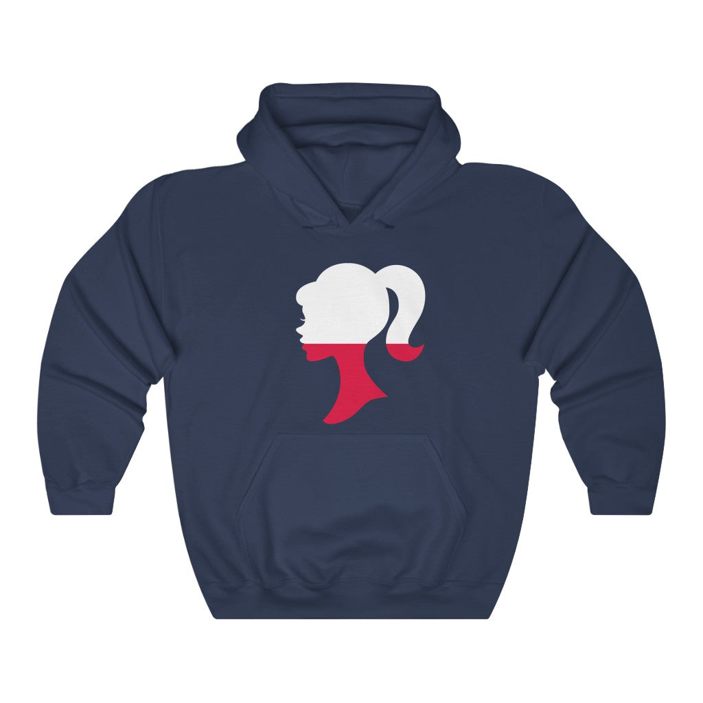 Poland Girl Flag Hoodie Sweatshirt - Unisex