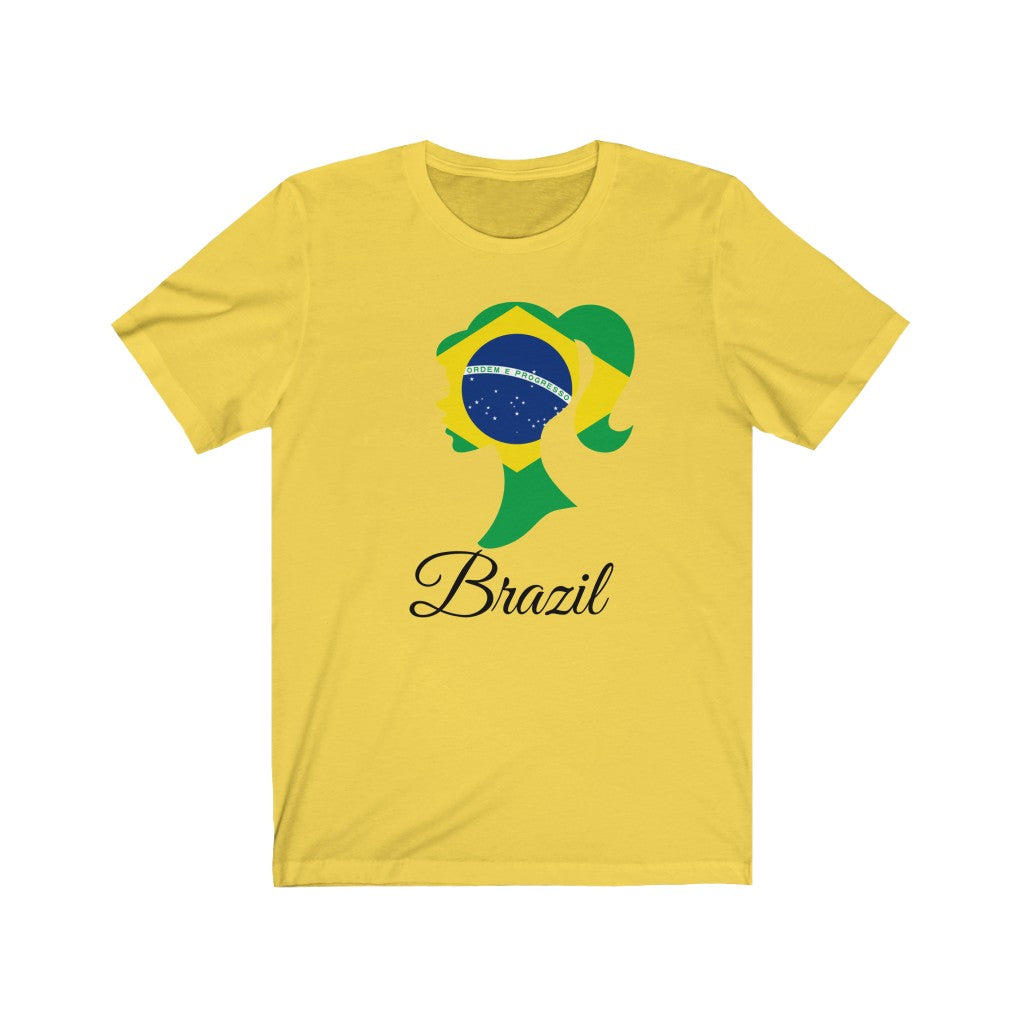 Brazil Girl Flag Premium Tee 1 - Unisex