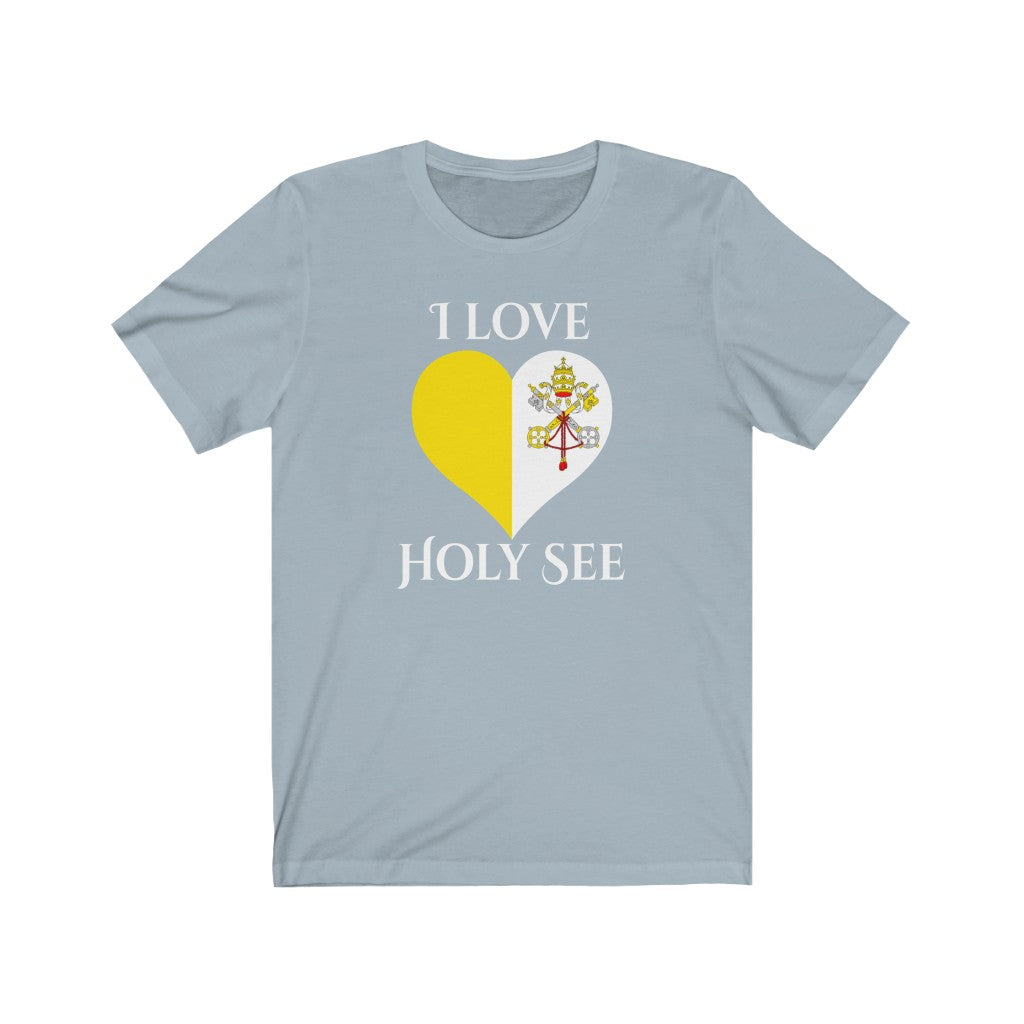 Holy See Heart Flag Premium Tee 2 - Unisex