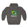 Brazil (Beijos) Lips Flag Hooded Sweatshirt 2 - Unisex