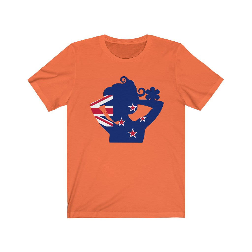 New Zealand Lady Flag Premium Tee - Unisex