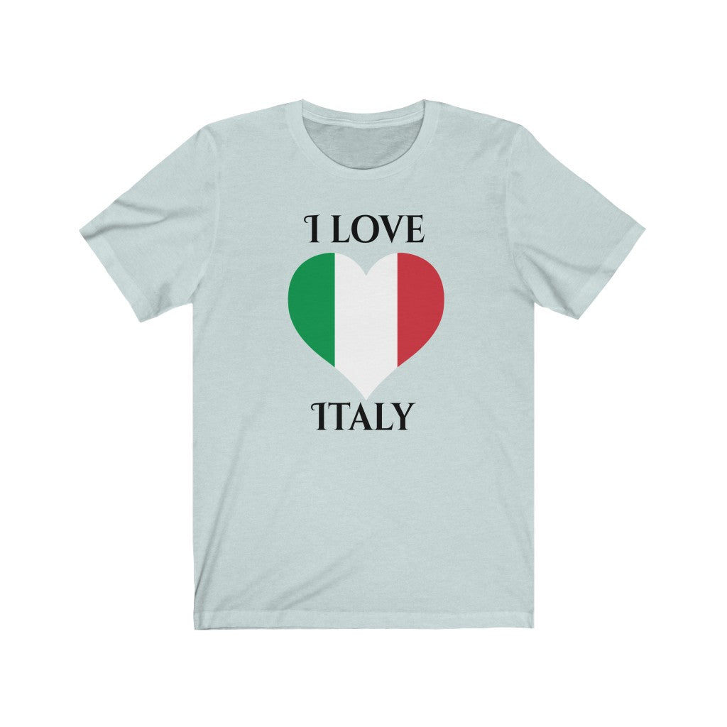 Italy Heart Flag Premium Tee 1 - Unisex
