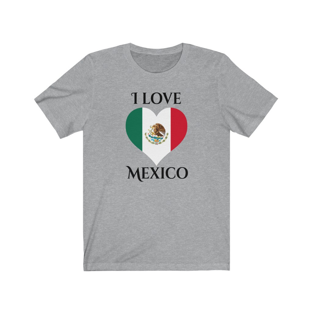 Mexico Heart Flag Premium Tee 1 - Unisex