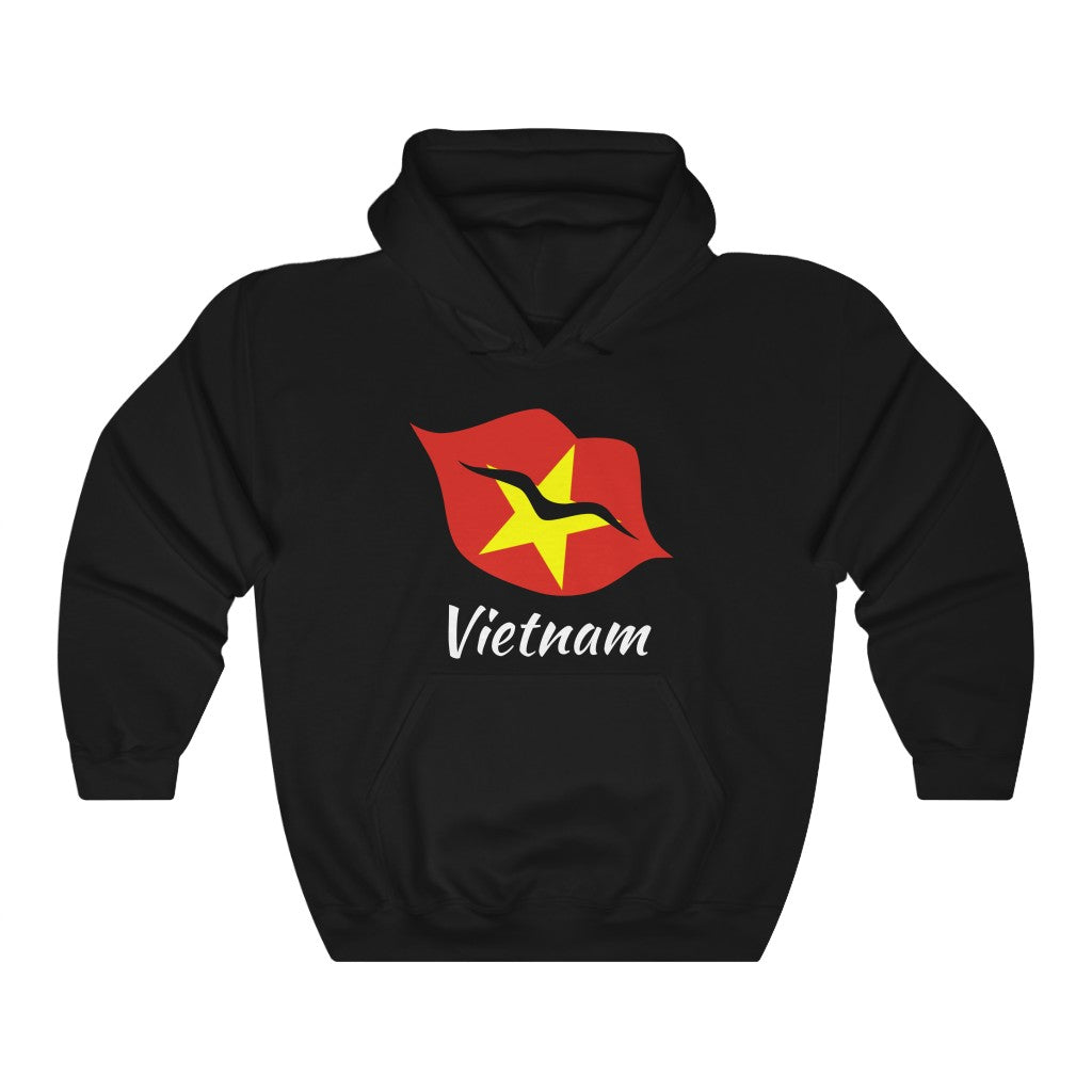 Vietnam Lips Flag Hoodie Sweatshirt 2 - Unisex