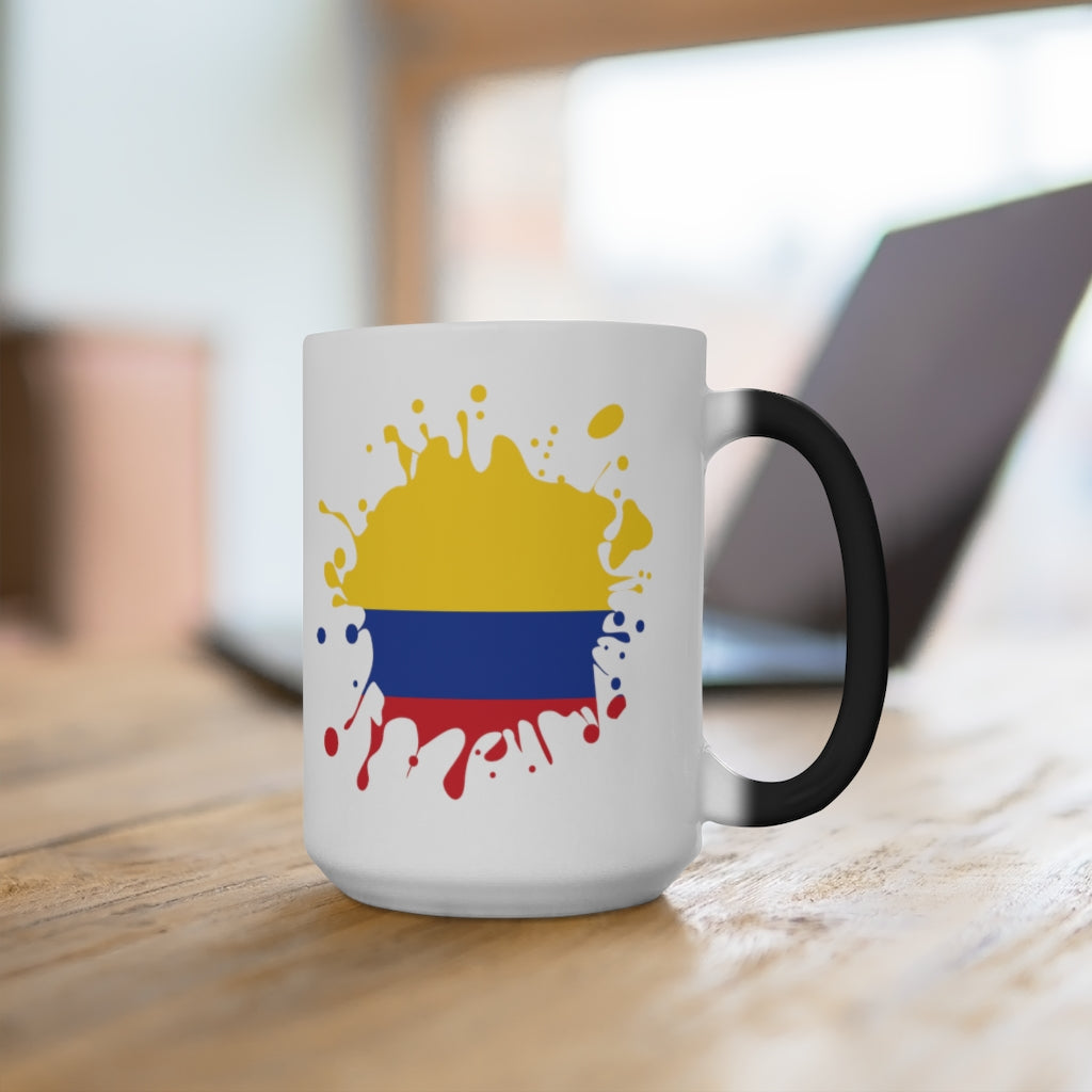 Colombia Splat Color Changing Mug