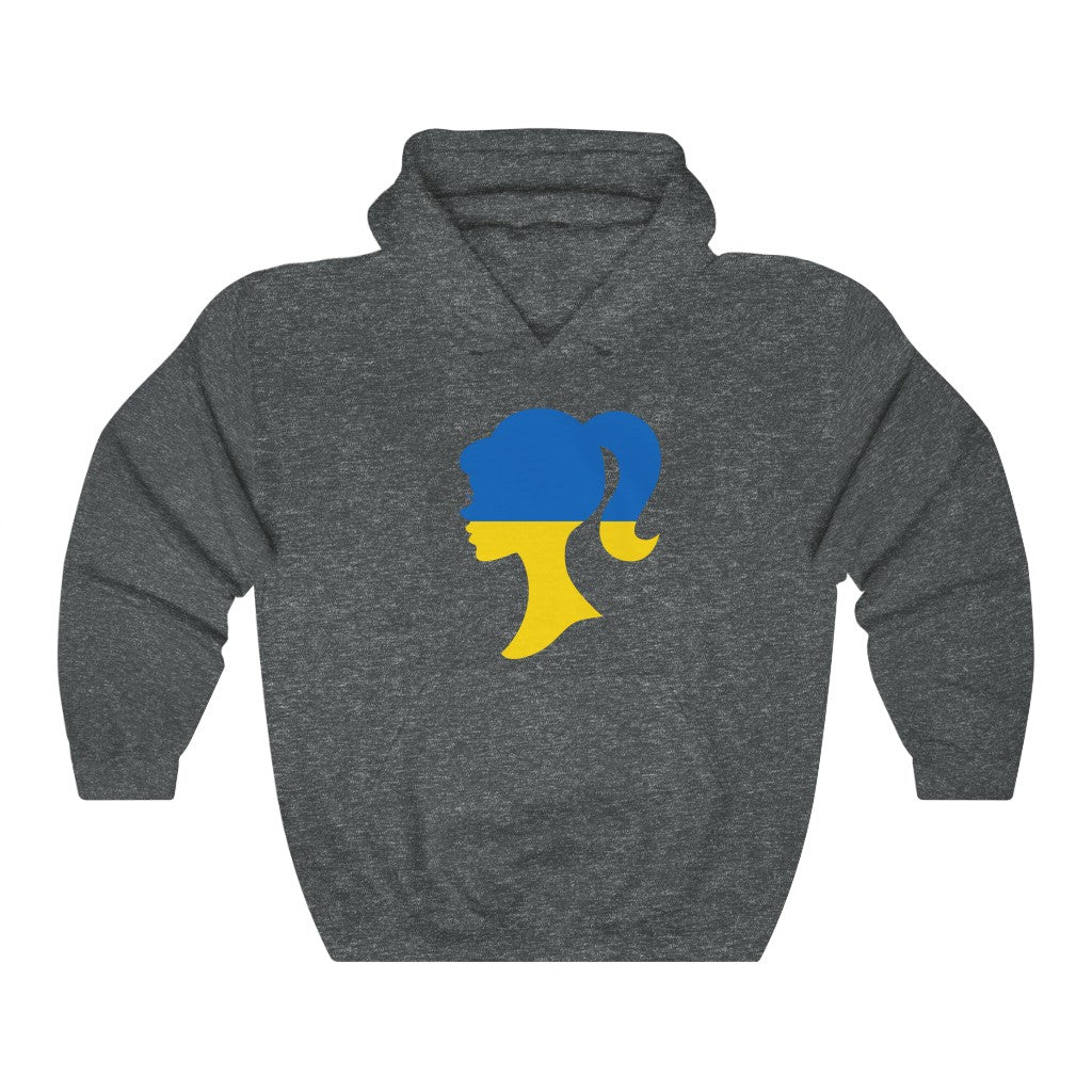 Ukraine Girl Flag Hoodie Sweatshirt - Unisex