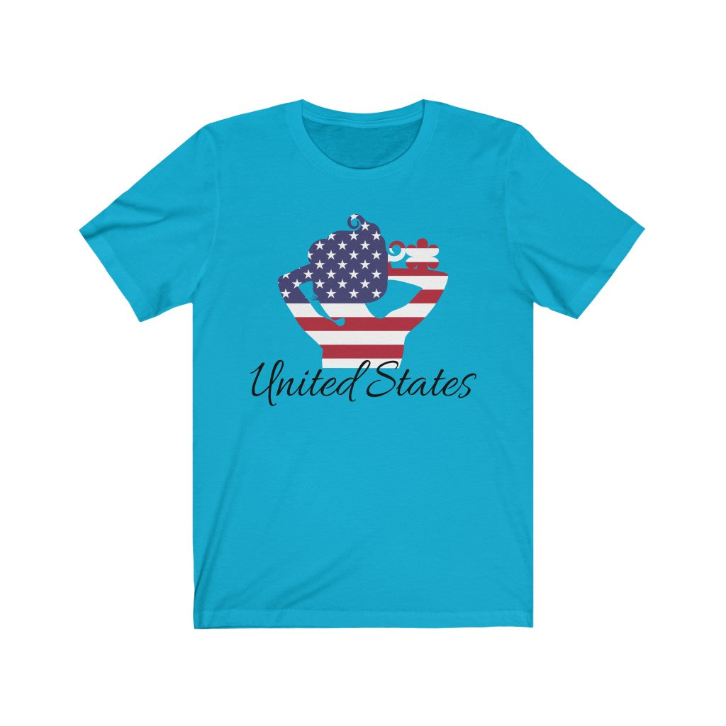United States of America Lady Flag Premium Tee 1 - Unisex