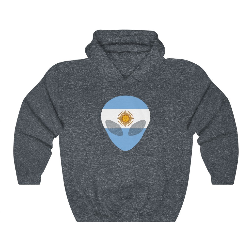 Argentina Alien Flag Hoodie Sweatshirt - Unisex