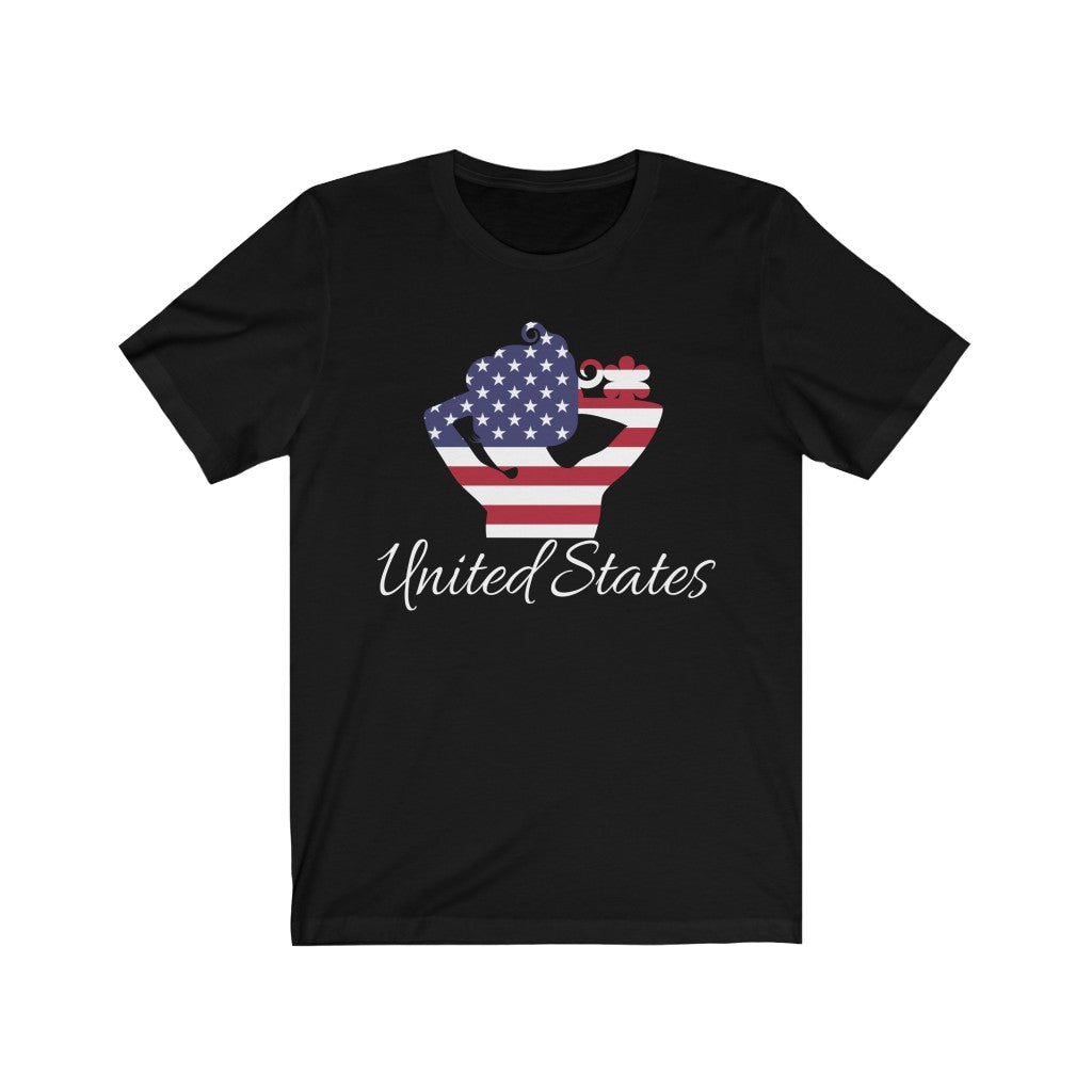 United States of America Lady Flag Premium Tee 2 - Unisex