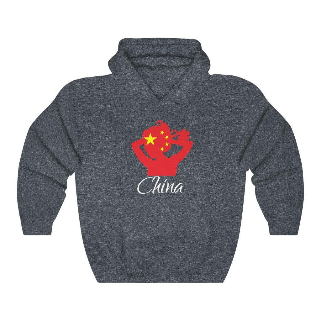 China Lady Flag Hoodie Sweatshirt 2 - Unisex