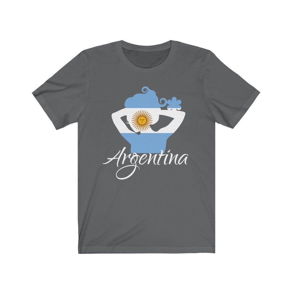 Argentina Lady Flag Premium Tee 2 - Unisex