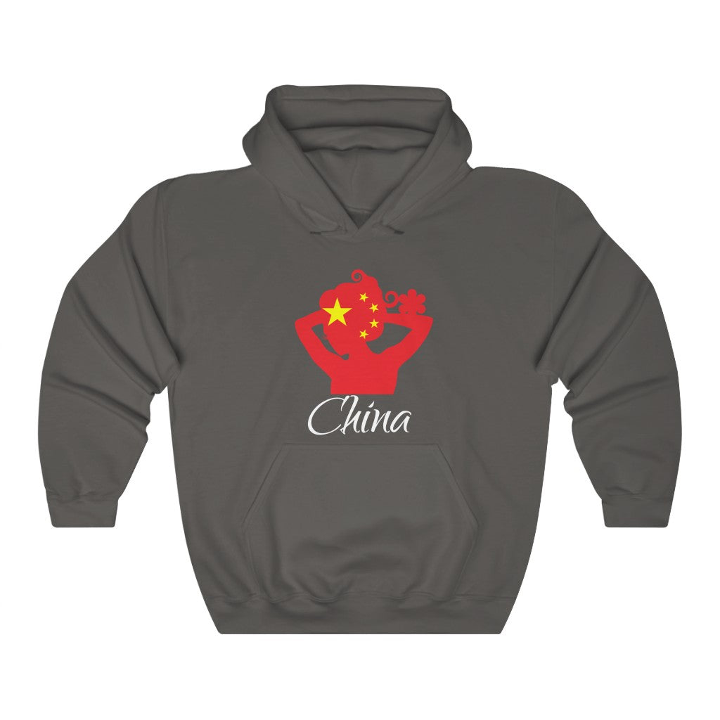 China Lady Flag Hoodie Sweatshirt 2 - Unisex