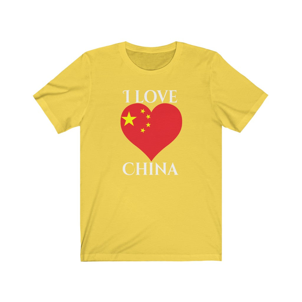 China Heart Flag Premium Tee 2 - Unisex