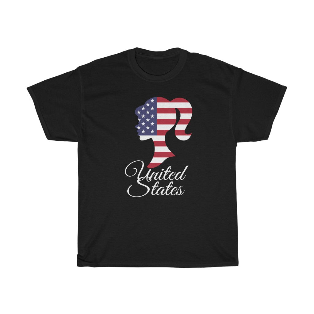 United States of America Girl Flag Standard Tee 2 - Unisex