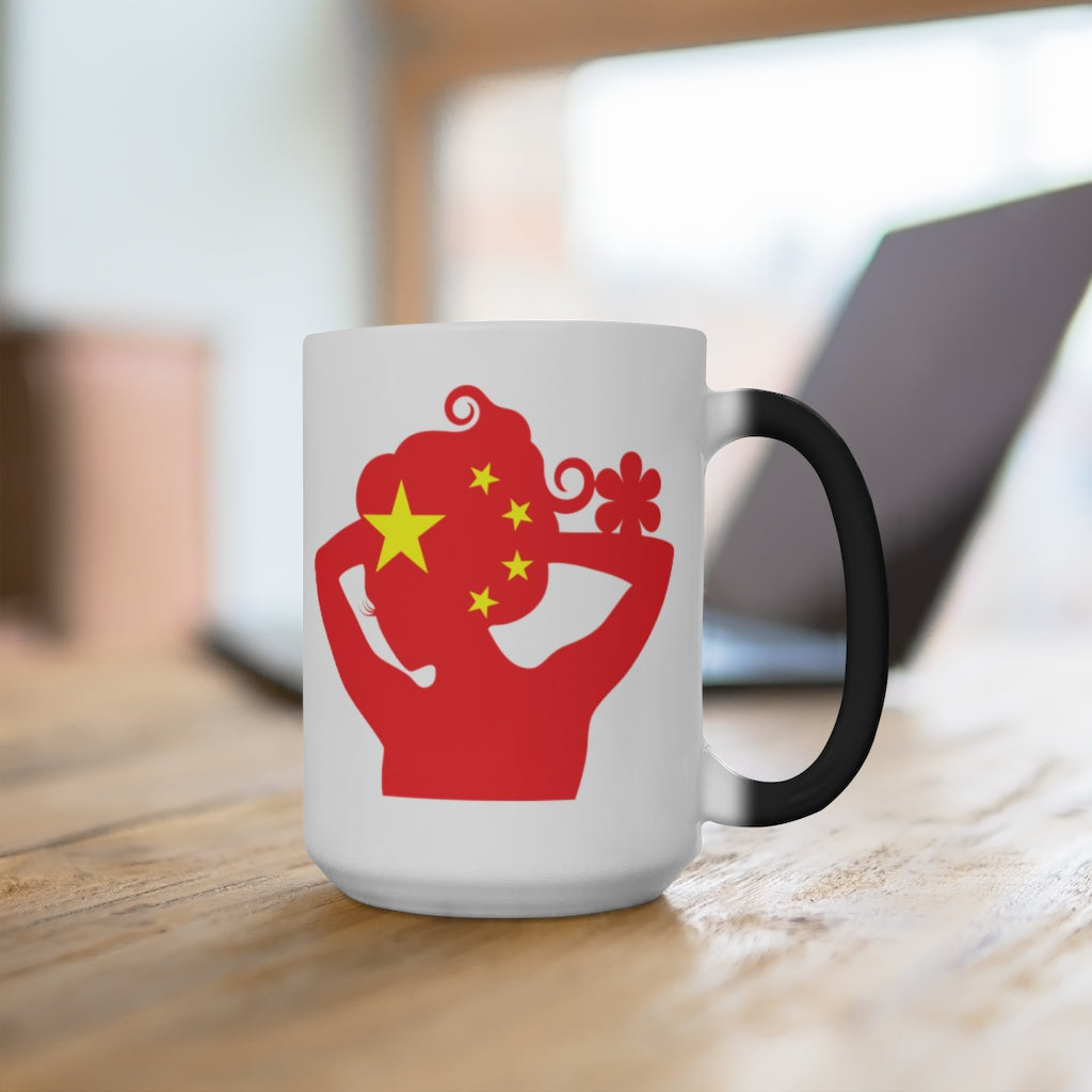 China Lady Color Changing Mug