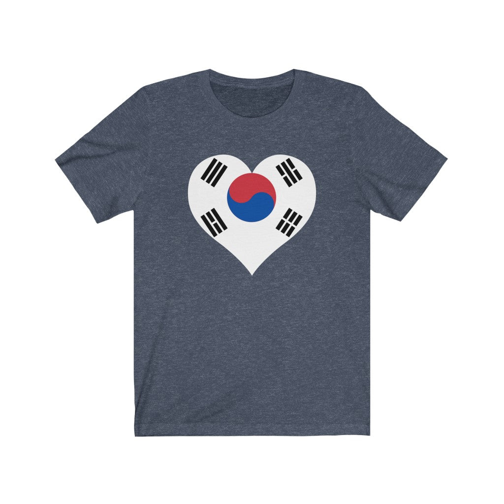 South Korea Heart Flag Premium Tee - Unisex