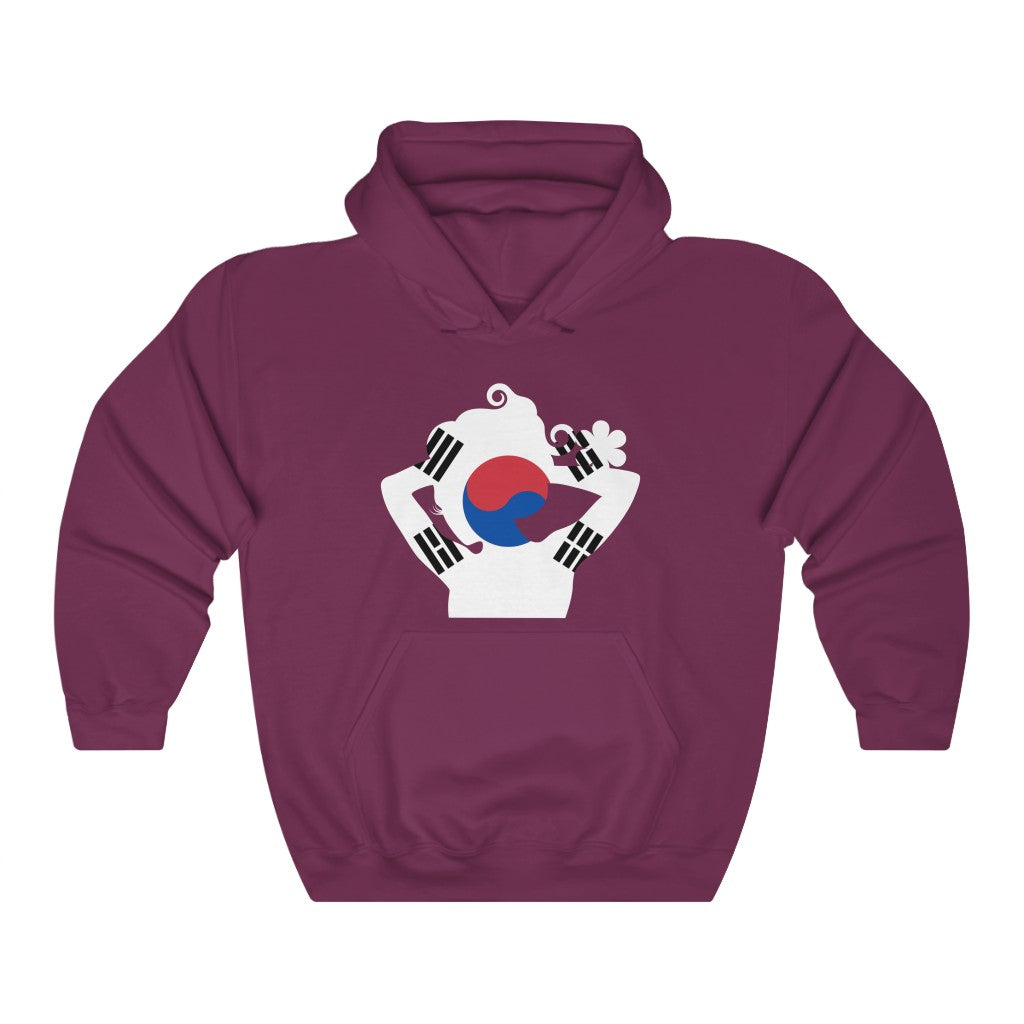 South Korea Lady Flag Hoodie Sweatshirt - Unisex