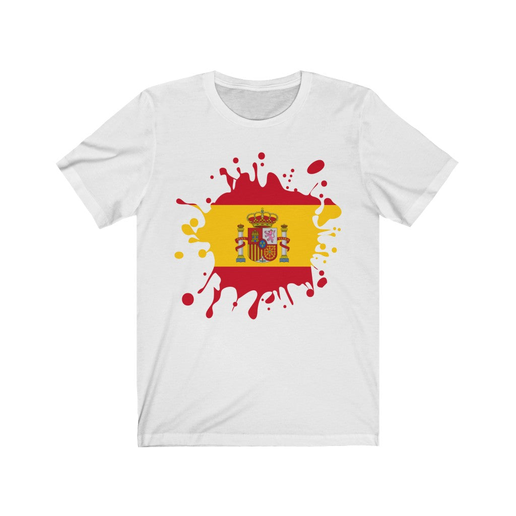 Spain Splat Flag Premium Tee - Unisex