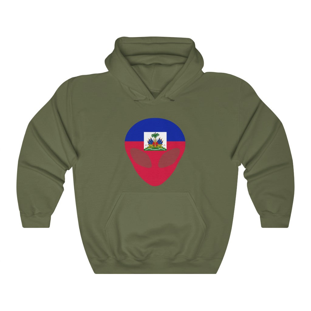 Haiti Alien Flag Hoodie Sweatshirt - Unisex