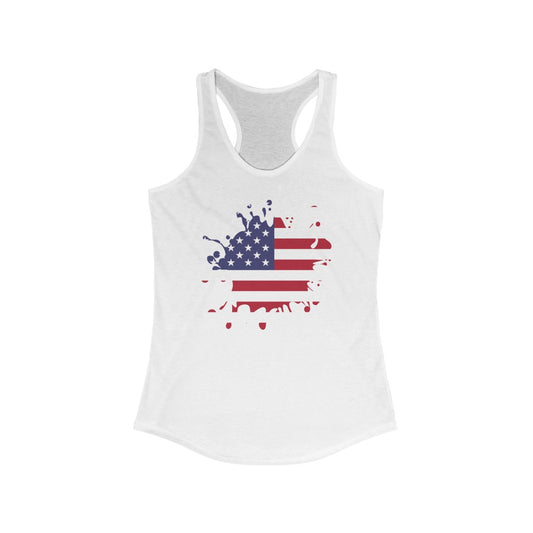 United States of America Splat Flag Tank - Women
