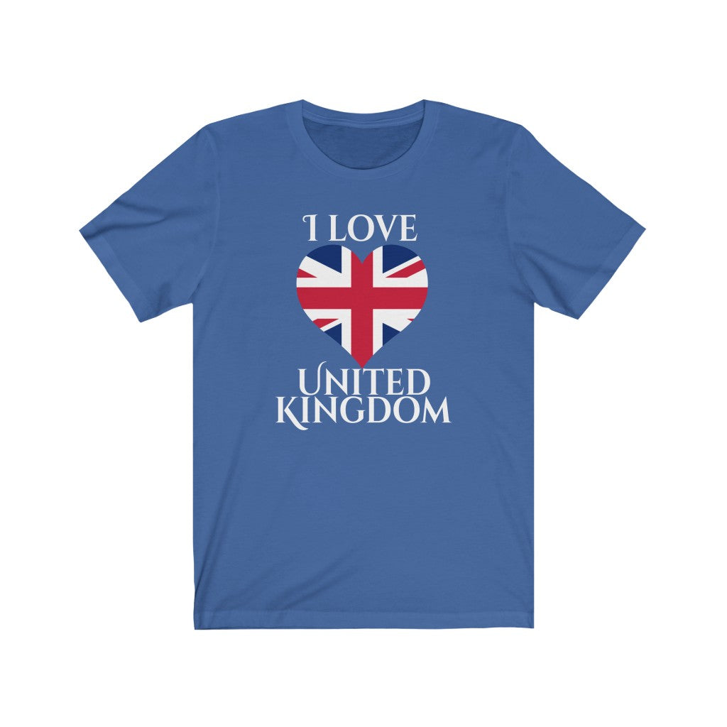 United Kingdom Heart Flag Premium Tee 2 - Unisex