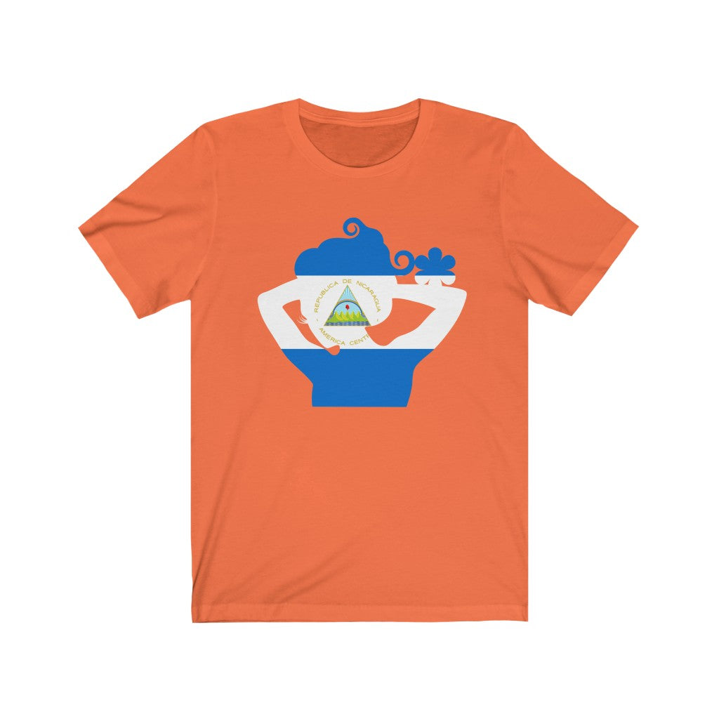 Nicaragua Lady Flag Premium Tee - Unisex