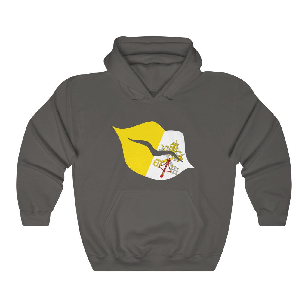 Holy See Lips Flag Hoodie Sweatshirt - Unisex
