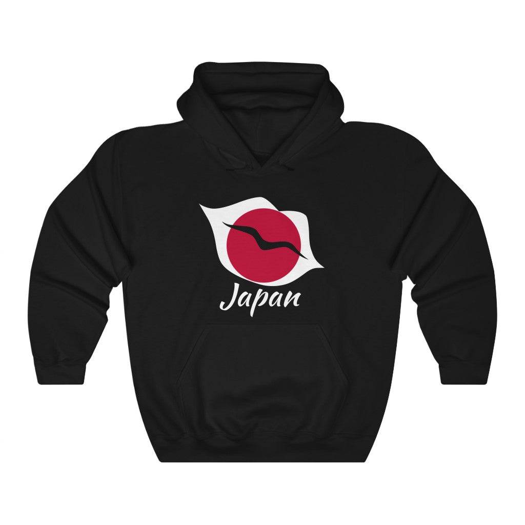 Japan Lips Flag Hoodie Sweatshirt 2 - Unisex