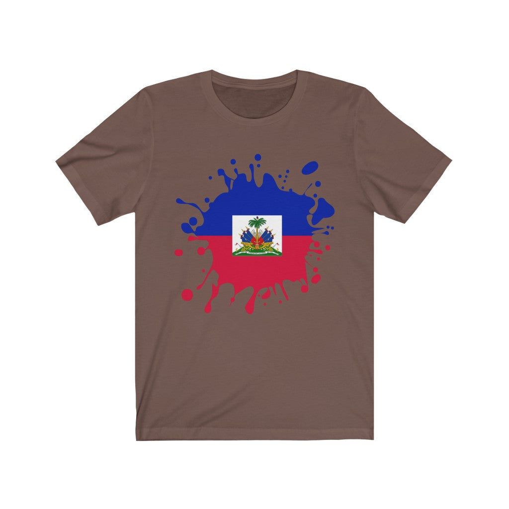 Haiti Splat Flag Premium Tee - Unisex
