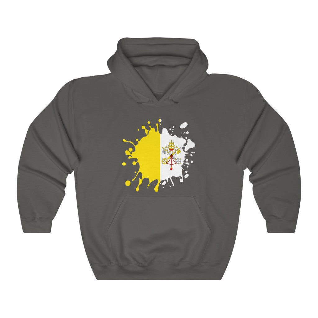 Holy See Splat Flag Hoodie Sweatshirt - Unisex