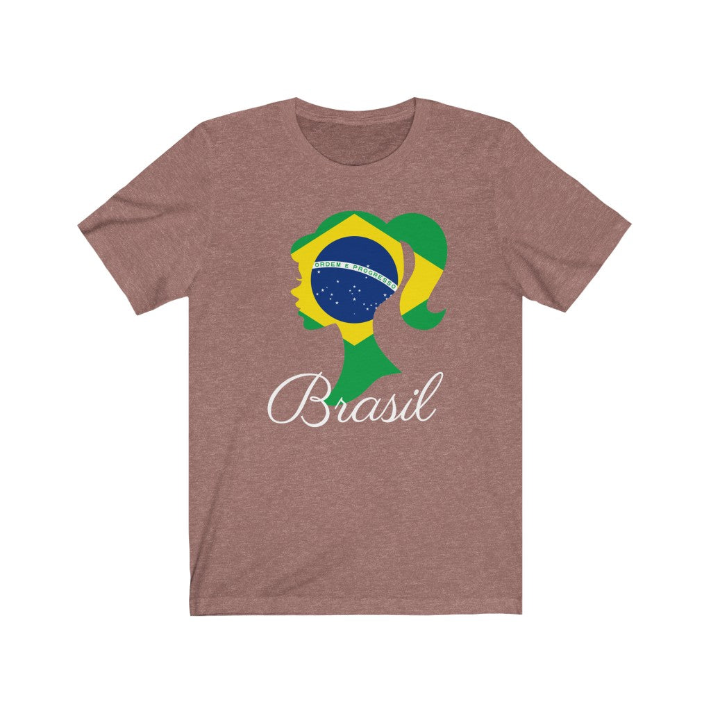 Brazil (Brasil) Girl Flag Premium Tee 2 - Unisex