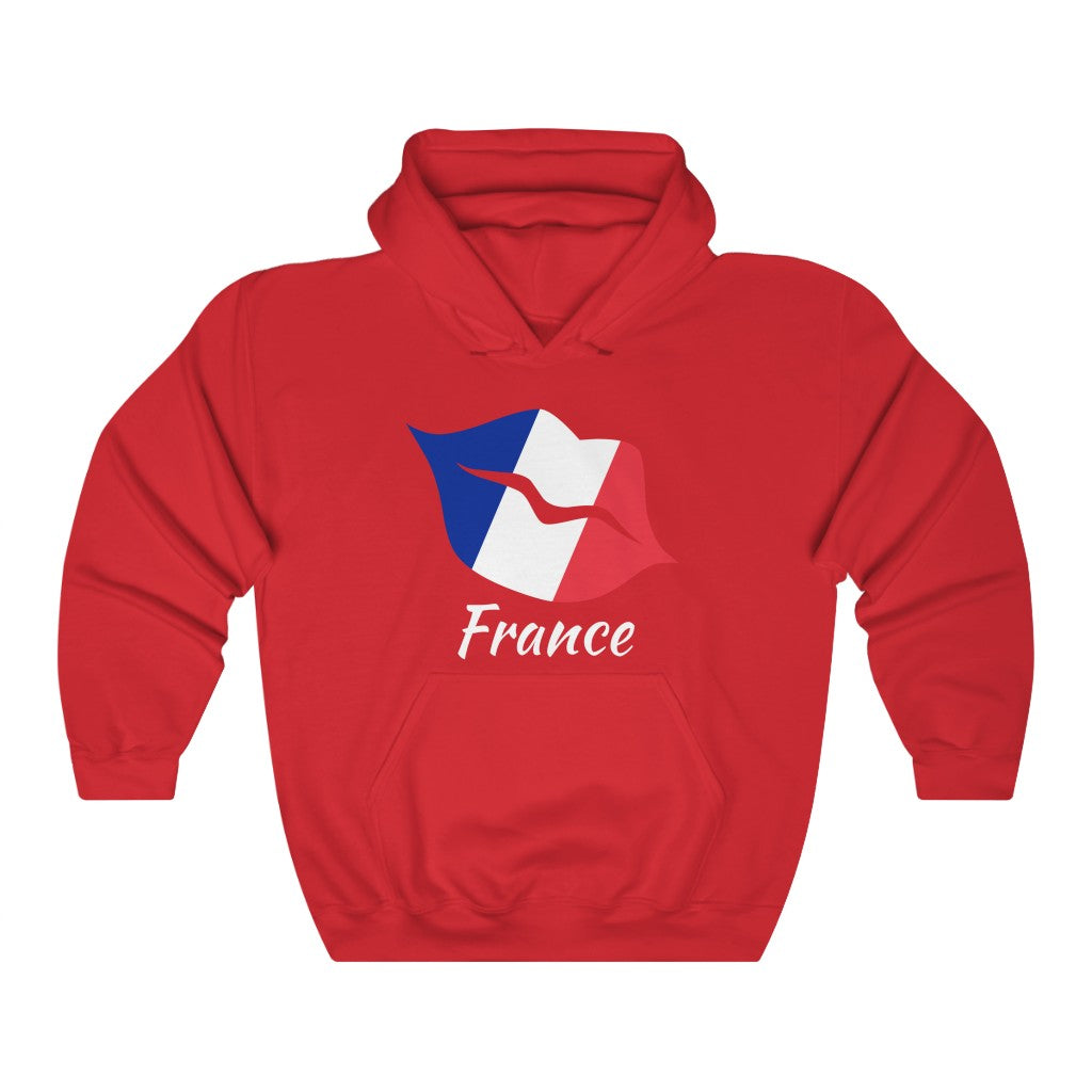France Lips Flag Hoodie Sweatshirt 2 - Unisex