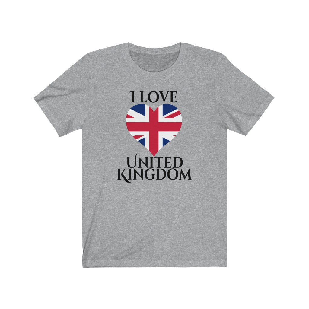 United Kingdom Heart Flag Premium Tee 1 - Unisex