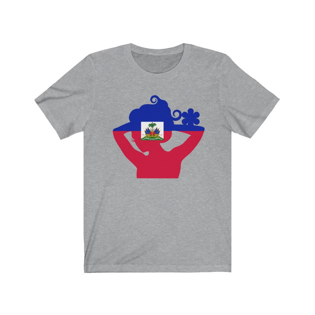 Haiti Lady Flag Premium Tee - Unisex