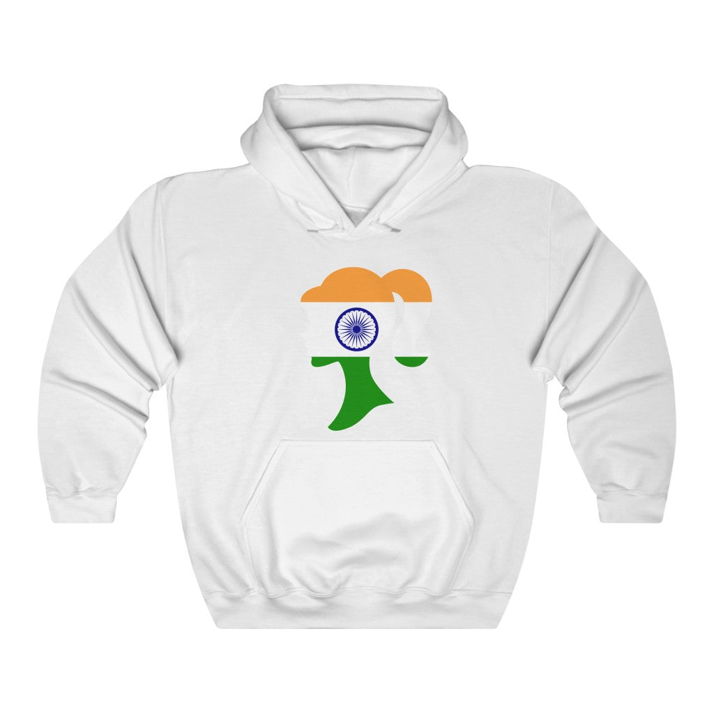 India Girl Flag Hoodie Sweatshirt - Unisex