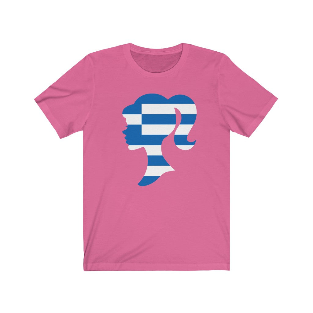 Greece Girl Flag Premium Tee - Unisex