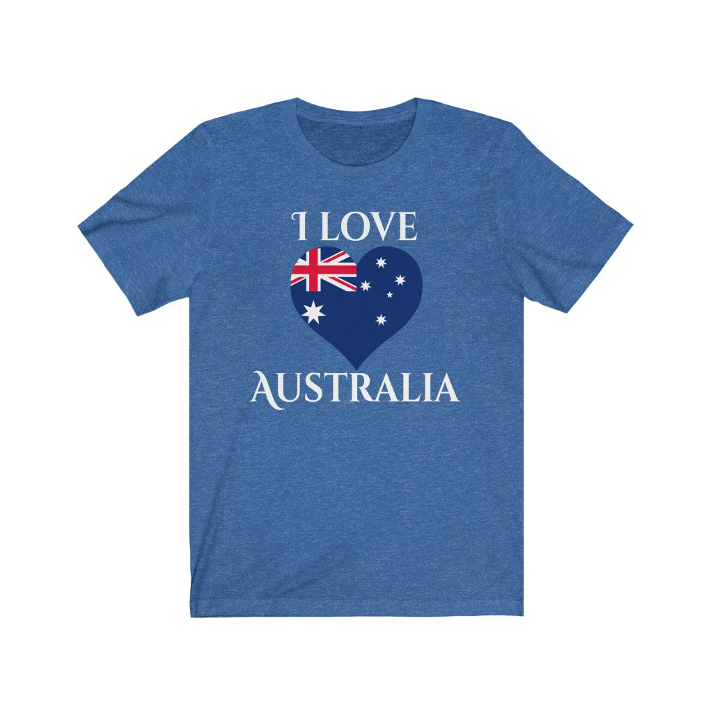 Australia Heart Flag Premium Tee 2 - Unisex