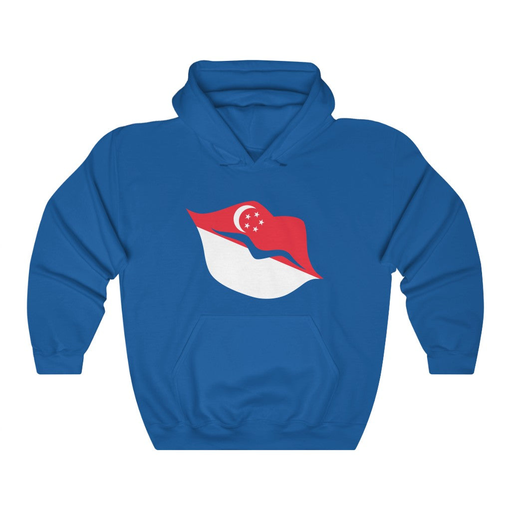 Singapore Lips Flag Hoodie Sweatshirt - Unisex
