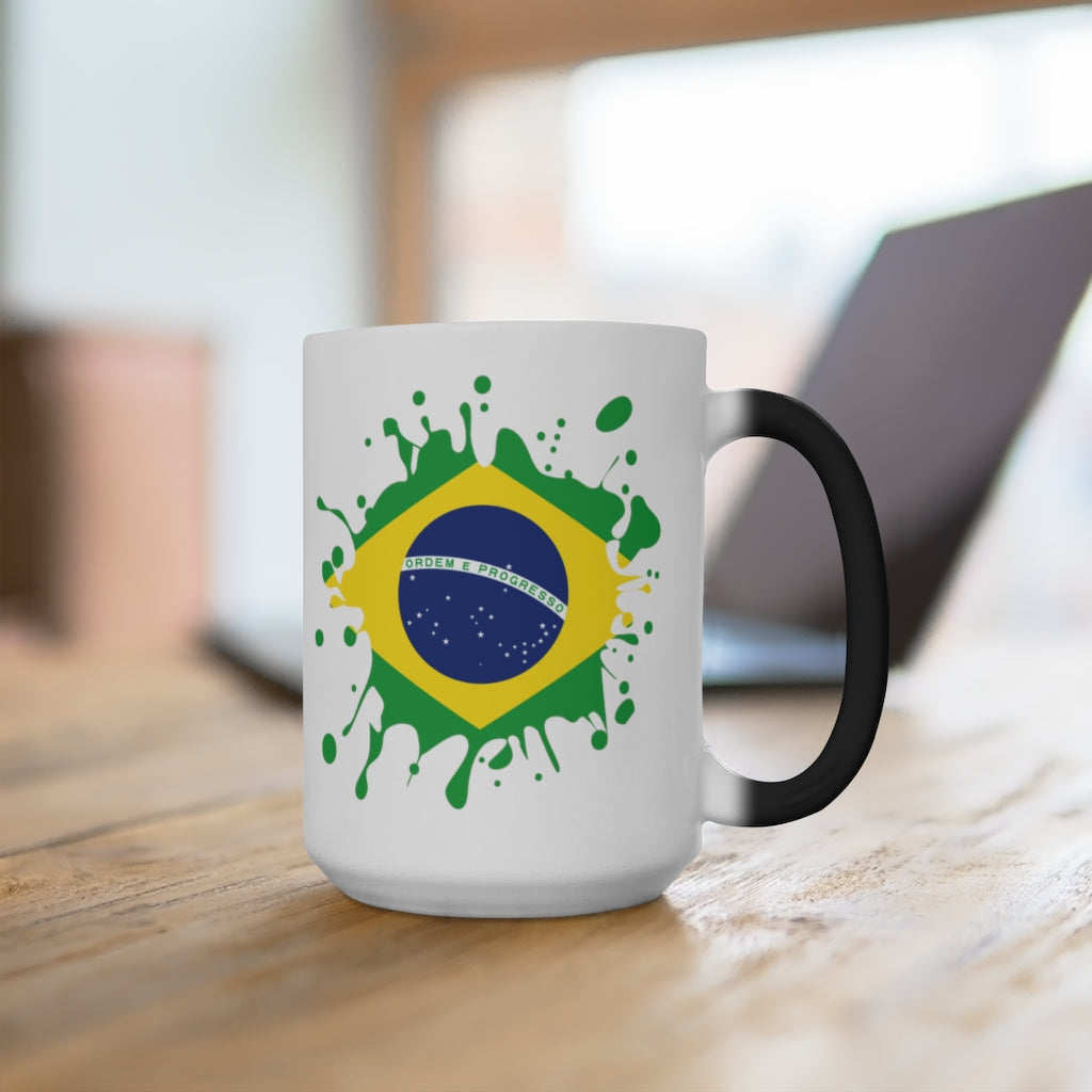 Brazil Splat Color Changing Mug