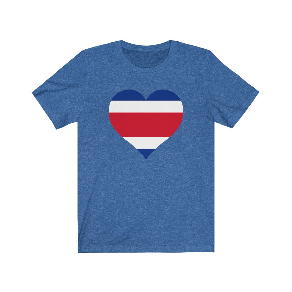 Costa Rica Heart Flag Premium Tee - Unisex
