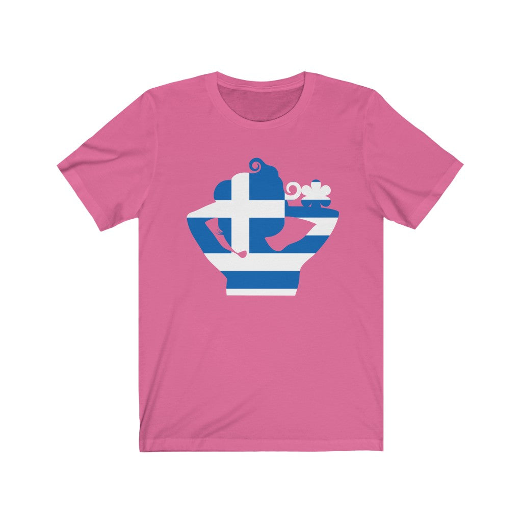 Greece Lady Flag Premium Tee - Unisex