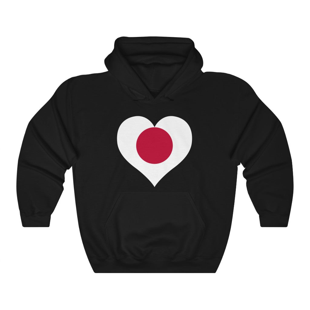 Japan Heart Flag Hoodie Sweatshirt - Unisex