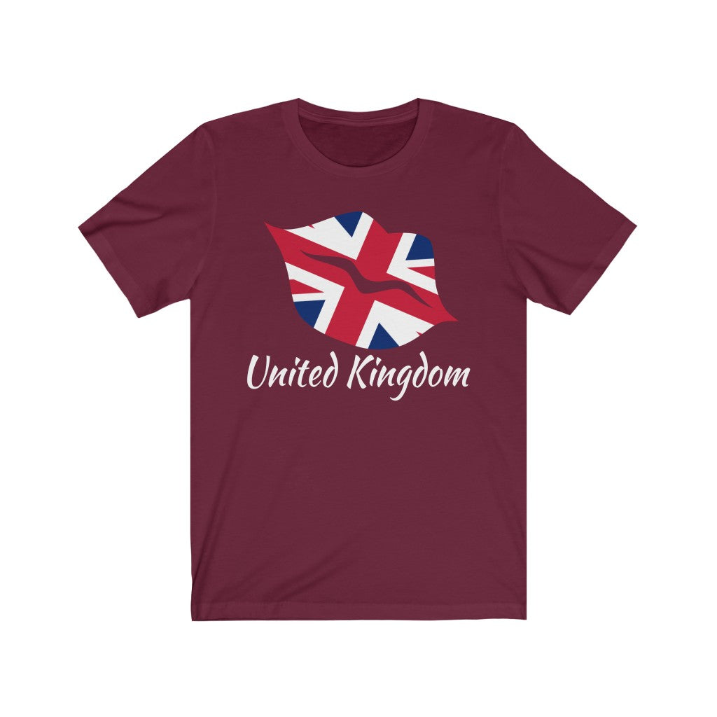 United Kingdom Lips Flag Premium Tee 2 - Unisex