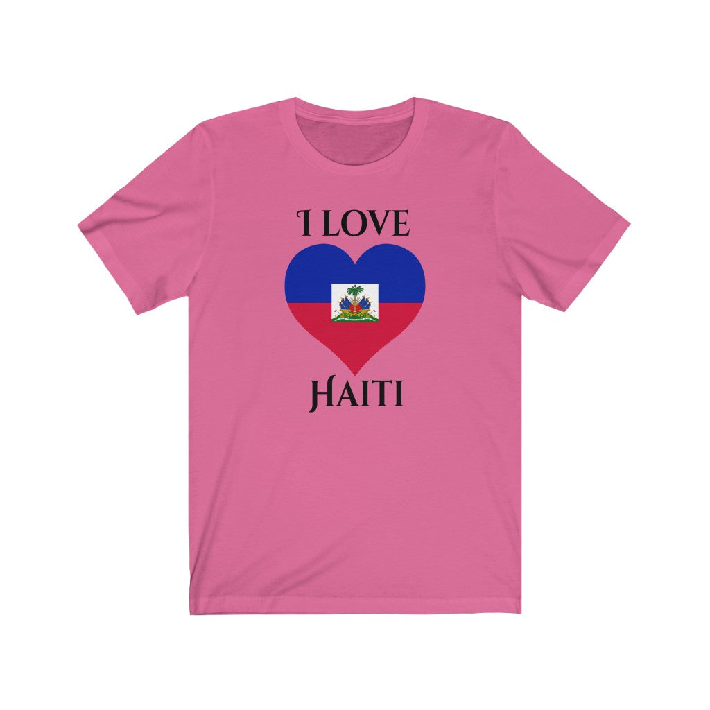 Haiti Heart Flag Premium Tee 1 - Unisex