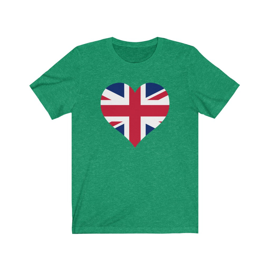United Kingdom Heart Flag Premium Tee - Unisex