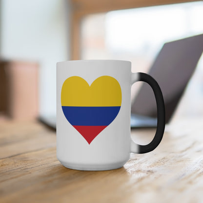 Colombia Heart Color Changing Mug