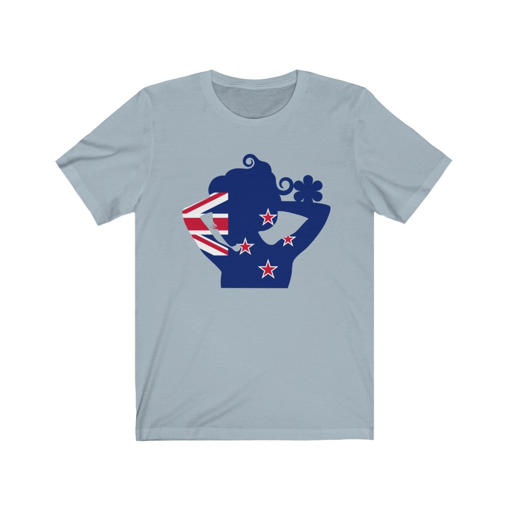 New Zealand Lady Flag Premium Tee - Unisex