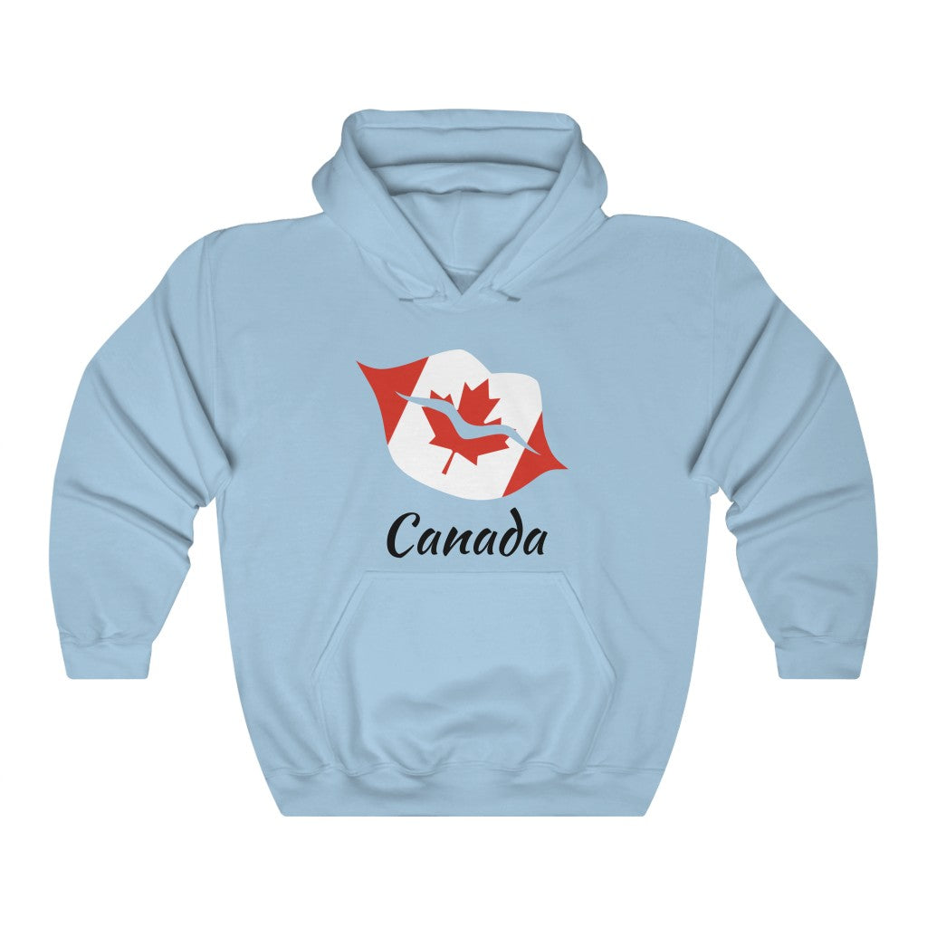 Canada Lips Flag Hoodie Sweatshirt 1 - Unisex